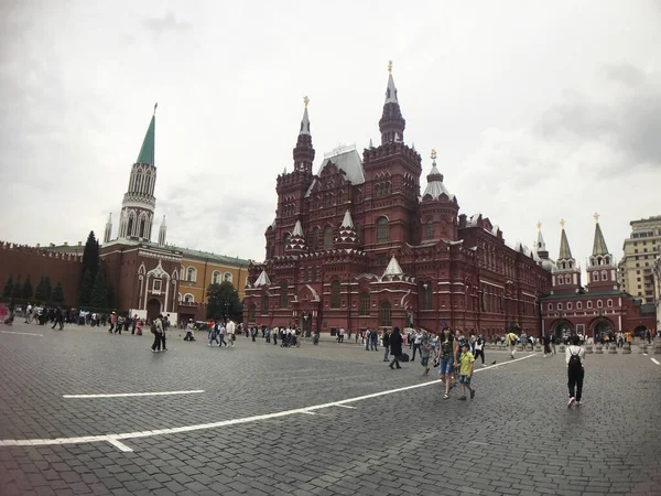 Statens Historiska Museum Nära Röda Torget Moskva Ryssland — Stockfoto