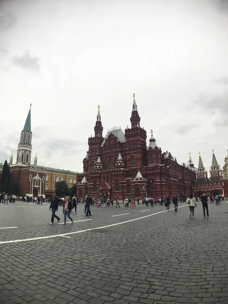 Staatliches Historisches Museum Der Nähe Des Roten Platzes Moskau Russland — Stockfoto