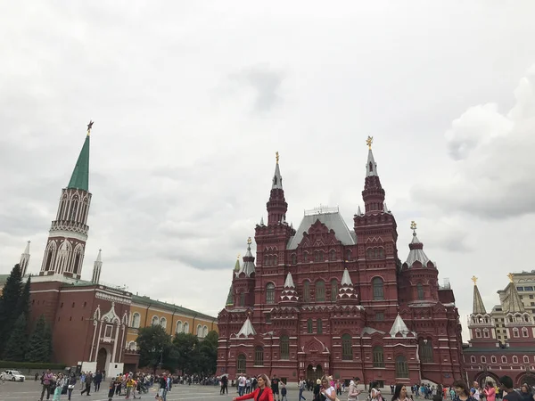 State Historical Museum Tower Red Square Moscow Russia — Stock Photo, Image