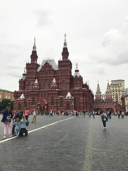 Staatliches Historisches Museum Der Nähe Des Turms Roten Platz Moskau — Stockfoto