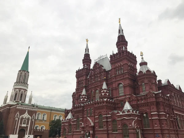 Statens Historiska Museum Nära Röda Torget Moskva Ryssland — Stockfoto