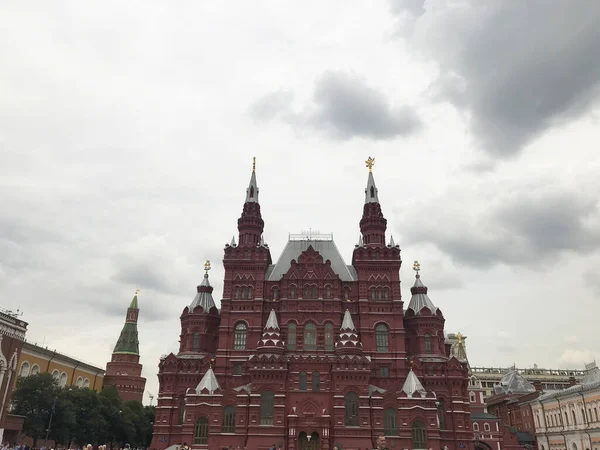 Statens Historiska Museum Nära Röda Torget Moskva Ryssland — Stockfoto