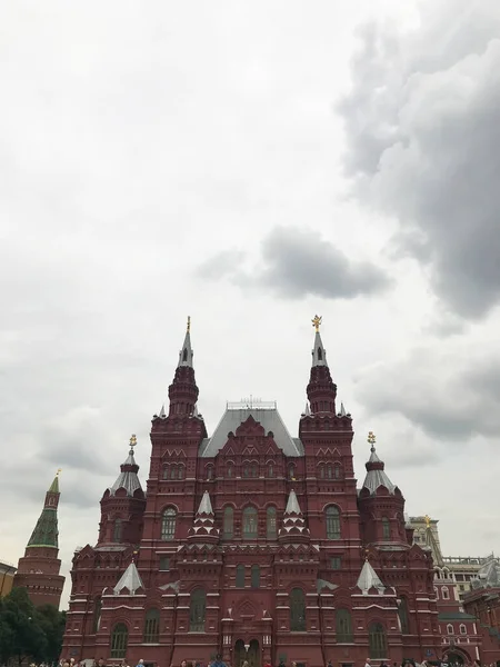 Staats Historisch Museum Bij Het Rode Plein Moskou Rusland — Stockfoto