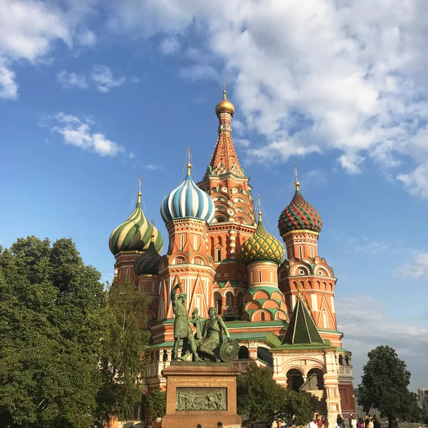 Cattedrale San Basilio Chiesa Simbolo Della Piazza Rossa Mosca Russia — Foto Stock