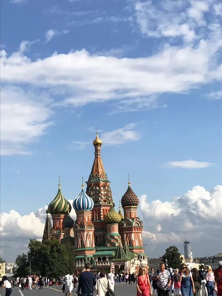 Cattedrale San Basilio Chiesa Simbolo Della Piazza Rossa Mosca Russia — Foto Stock