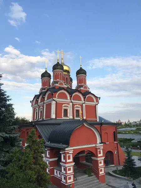 Bella Chiesa Ortodossa Mosca Russia — Foto Stock