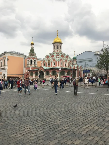 Kazan Cathedral Corner Red Square Moscow Russia — Stock Photo, Image