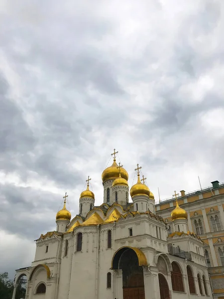 Cattedrali Ortodosse Palazzo Del Cremlino Mosca Russia — Foto Stock