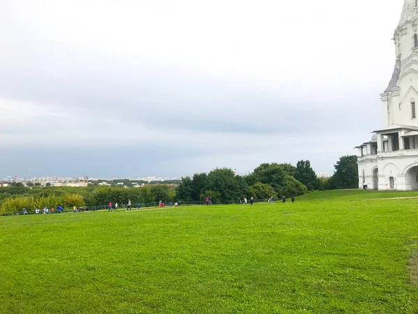 Blick Auf Das Grasland Kolomenskoye Park Moskau Russland — Stockfoto