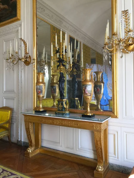 Interno Del Grand Trianon Stile Barocco Francese Versailles Parigi Francia — Foto Stock