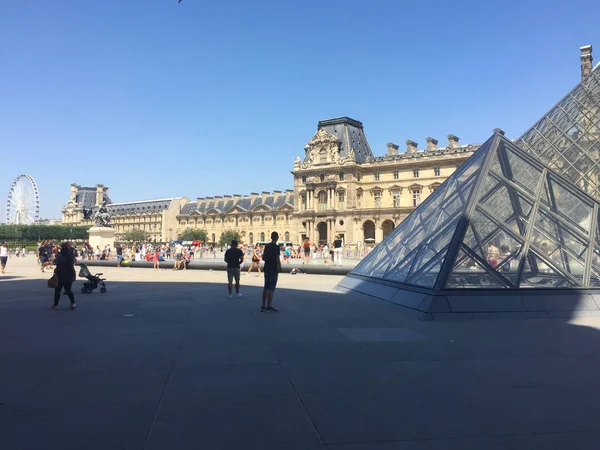 Musée Palais Louvre Près Pyramide Paris France — Photo
