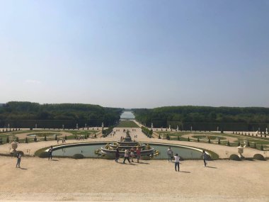 Versailles Sarayı, Apollo çeşmesi, Versailles bahçeleri, Paris, Fransa yakınlarında.