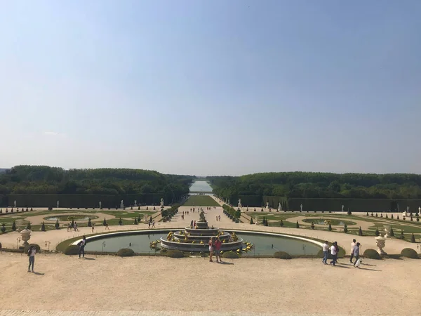 Palace Versailles Apollo Fountain Versailles Gardens Paris France — Stock Photo, Image