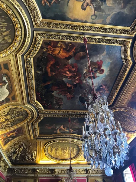 Interiör Slottet Versailles Nära Paris Frankrike — Stockfoto