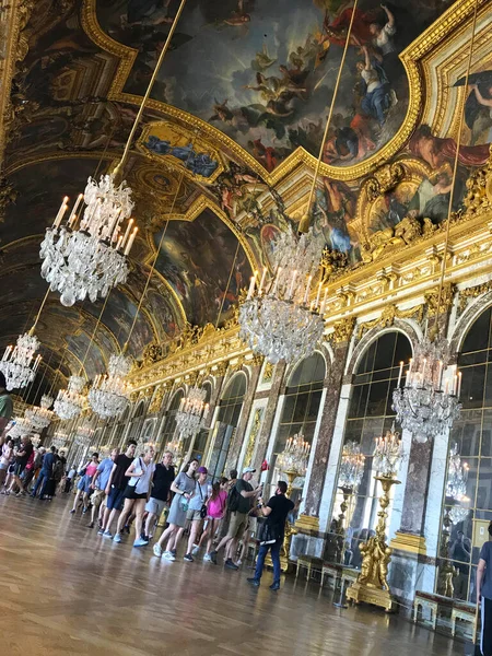 Spegelsalen Versailles Palats Frankrike — Stockfoto