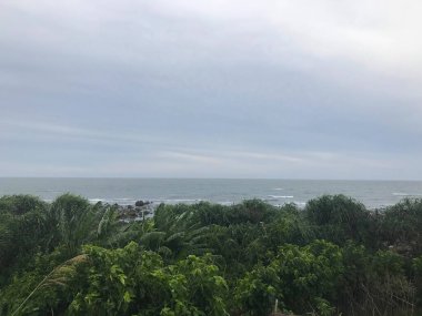 Denize yakın Shimen Bölgesi 'nin doğa manzarası, New Taipei City, Tayvan