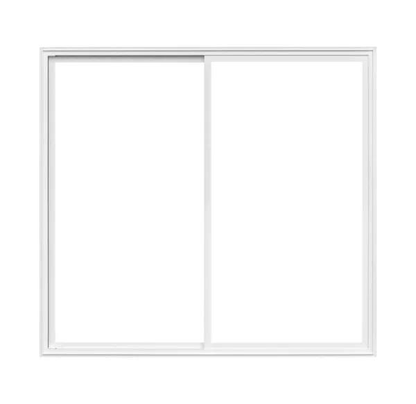 Echt Modernes Haus Fensterrahmen Isoliert Auf Weißem Hintergrund Mit Clipping — Stockfoto