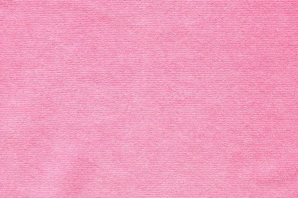 Rosa Handtuch Stoff Textur Oberfläche Nahaufnahme Hintergrund — Stockfoto
