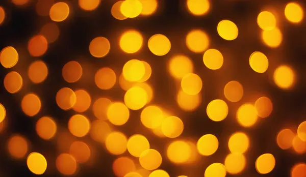 Abstract Blur Golden Bokeh Light Christmas Holiday Background — Stock Photo, Image