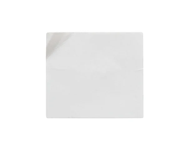Label Stiker Putih Kosong Yang Diisolasi Pada Latar Belakang Putih — Stok Foto