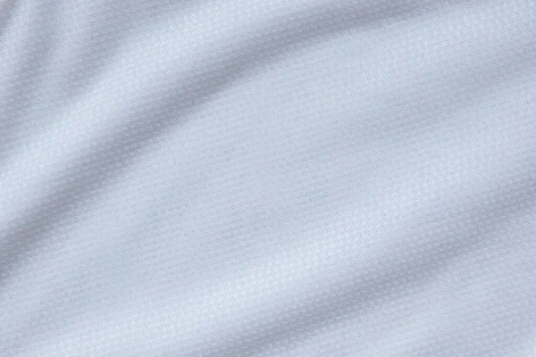 Blanco Deportes Ropa Tela Fútbol Camisa Jersey Textura Fondo — Foto de Stock