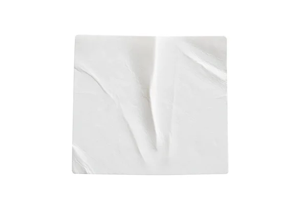 Pusta Etykieta Białą Naklejką Białym Tle — Zdjęcie stockowe