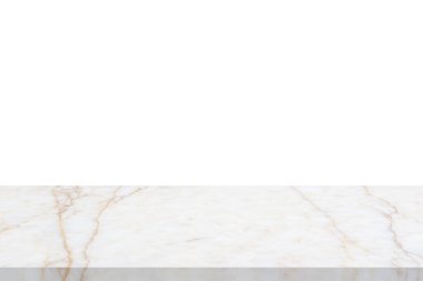 beyaz mermer taş tablo ürün gösterimi için beyaz arkaplan üzerinde izole