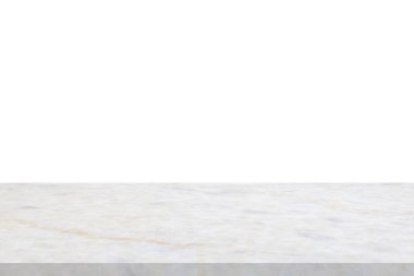 beyaz mermer taş tablo ürün gösterimi için beyaz arkaplan üzerinde izole