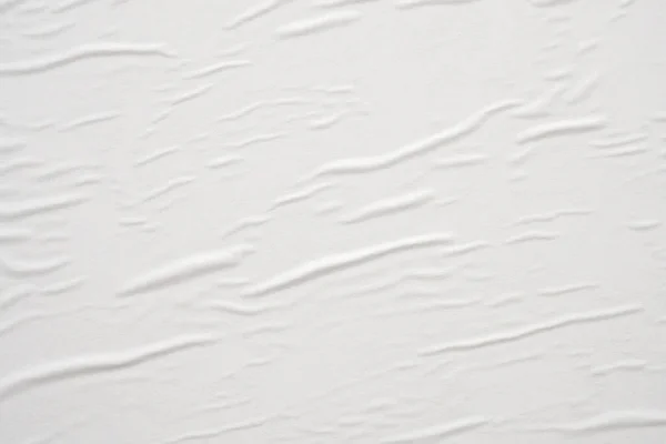Blanco Blanco Arrugado Arrugado Papel Cartel Textura Fondo — Foto de Stock
