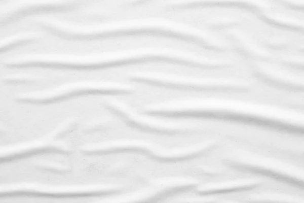 Blank White Crumpled Creased Paper Poster Texture Background — Stock Photo, Image