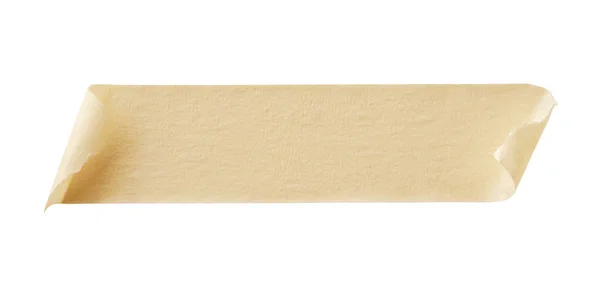 Gelbes Klebeband Aus Papier Isoliert Auf Weißem Hintergrund — Stockfoto