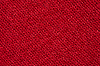 Kırmızı örülmüş yün dokusu arkaplanı
