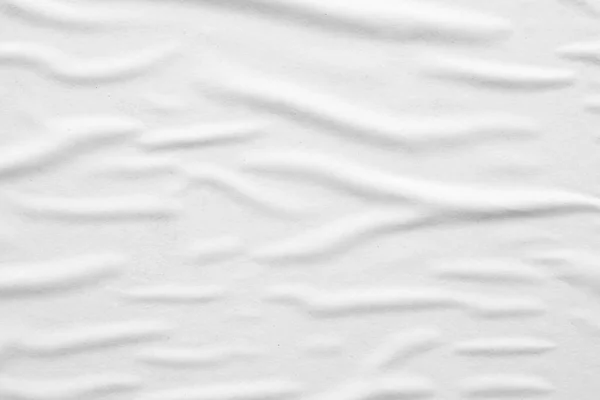 Blank White Crumpled Creased Paper Poster Texture Background — Stock Photo, Image