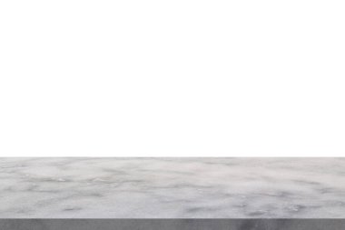 beyaz mermer taş tablo ürün gösterimi için beyaz arkaplan üzerinde izole