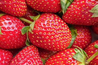 Taze organik çilek arkaplanı