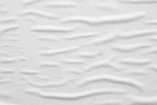Branco Branco Amassado Vincado Papel Poster Textura Fundo — Fotografia de Stock
