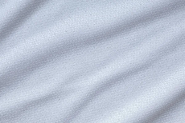 Blanco Deportes Ropa Tela Fútbol Camisa Jersey Textura Fondo — Foto de Stock