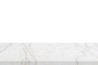 beyaz mermer taş tablo ürün gösterimi için beyaz arkaplan üzerinde izole