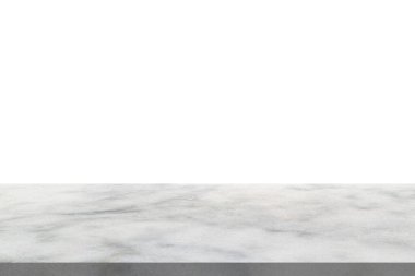 beyaz mermer taş tablo ürün gösterimi için beyaz arkaplan üzerinde izole