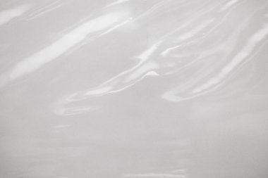 Beyaz plastik film sarma dokusu arkaplanı