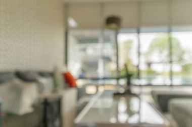 Oturma odasının içi bulanık arka plan