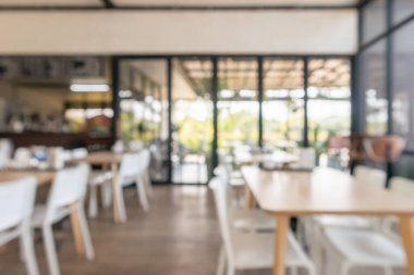 Kafenin arka planı için iç mekan bulanıklığı