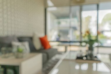 Oturma odasının içi bulanık arka plan