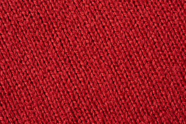 Red Knitted Wool Texture Background — Stock Photo, Image