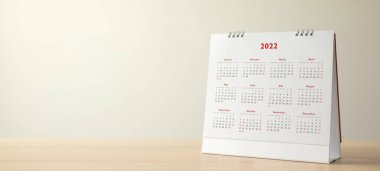 2022 takvim tarihini ve ay sonu iş planlama randevusu konseptini kapat