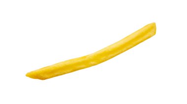 Beyaz arka planda izole edilmiş patates kızartması