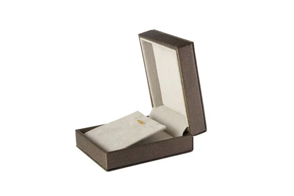 Beyaz Arkaplanda Izole Edilmiş Mücevher Kutusunu — Stok fotoğraf