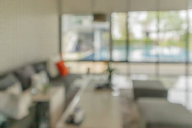 Oturma odasının içi bulanık arka plan