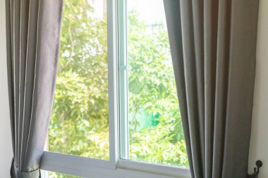 Yatak odasındaki perde iç dekorasyonu