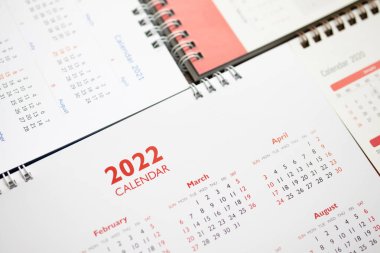2022 takvim sayfası iş planlama randevusu konsepti